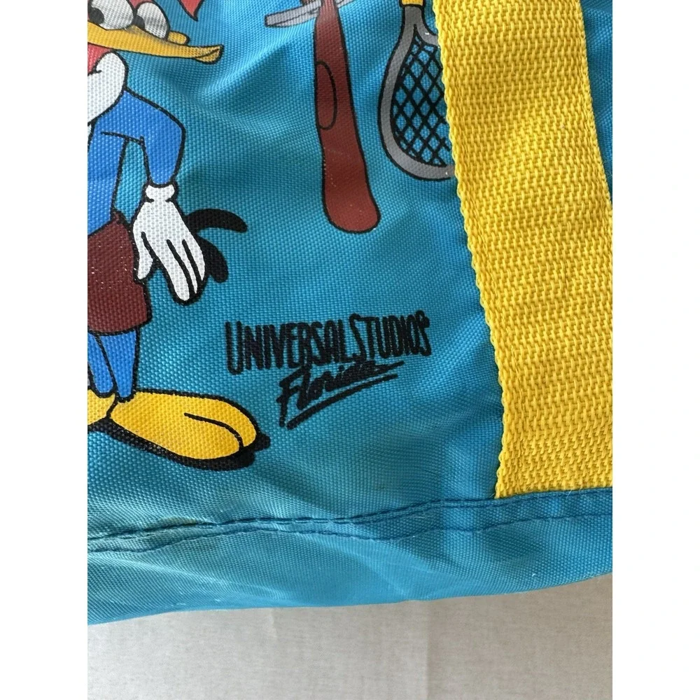 Vintage Woody Woodpecker Large Zipper Duffle Bag Thrashed‎ Universal Studios